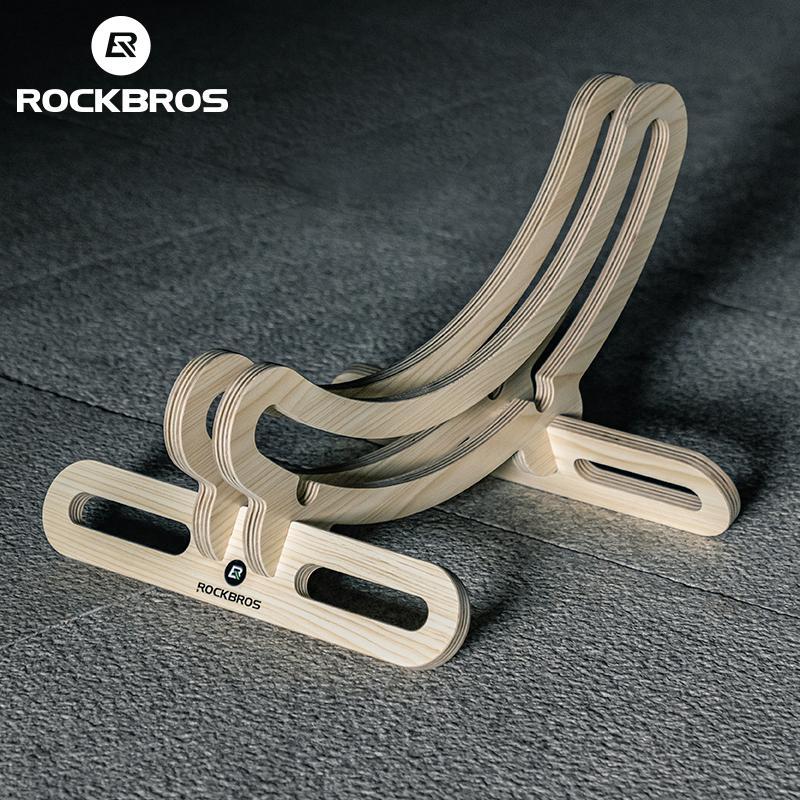 ROCKBROS Bike Stand Bicycle Parking Rack For 23-30 700C Support Wooden Bracket Bike Support Rack Wheel Holder