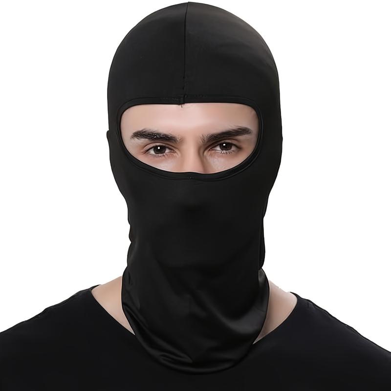 Balaclava Face Mask Dustproof Windproof UV Protection Open Eye Face Covers for Outdoor Sports Cycling Motorcycle Skiing, Black