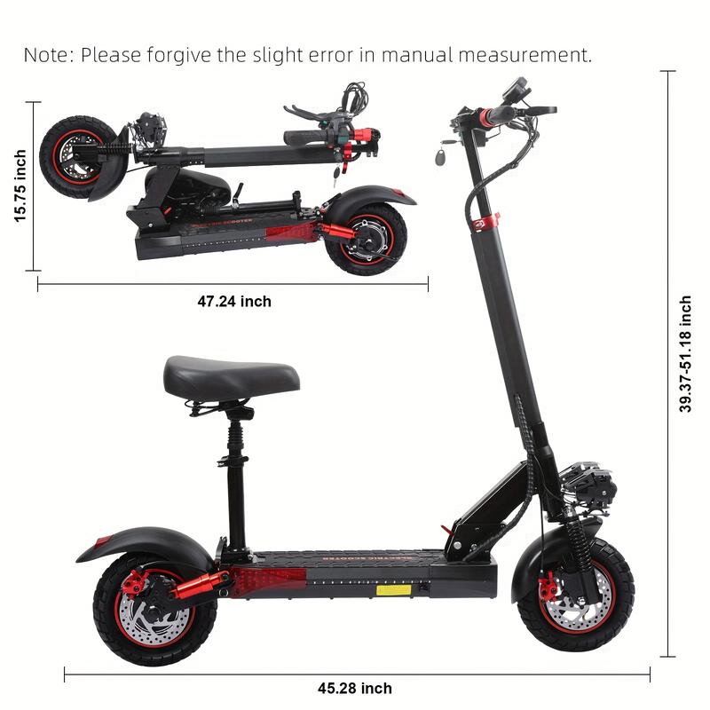 J01 Adult Electric Scooter-Can Travel up to 20 Miles, 750W Motor Power, Speed up to 20 Miles Per Hour, Foldable Adult Commuter Scooter with Seat