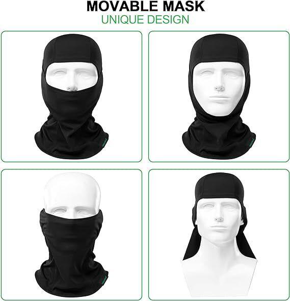 Tactical Balaclava Hood Mask Full Face Cover UV Protection Sheild for Men Women