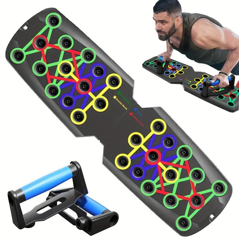 TekDeals 28 in 1 Push Up Rack Board System for Home Gym Fitness Workout