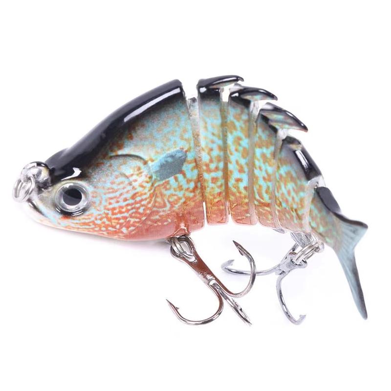 6Pcs  1Pcs  Lifelike Mini Tilapia Swimbait Lures Panfish Bluegill  Multi-Jointed Design Hardbait for Bass  Crankbait Saltwater Freshwater 3.5in 0.85oz