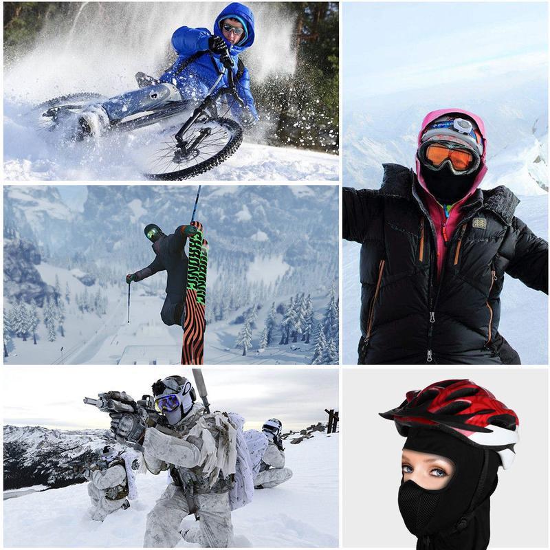 Winter Thermal Balaclava Windproof Ski Motorcycle Hood Cold Weather Face Mask