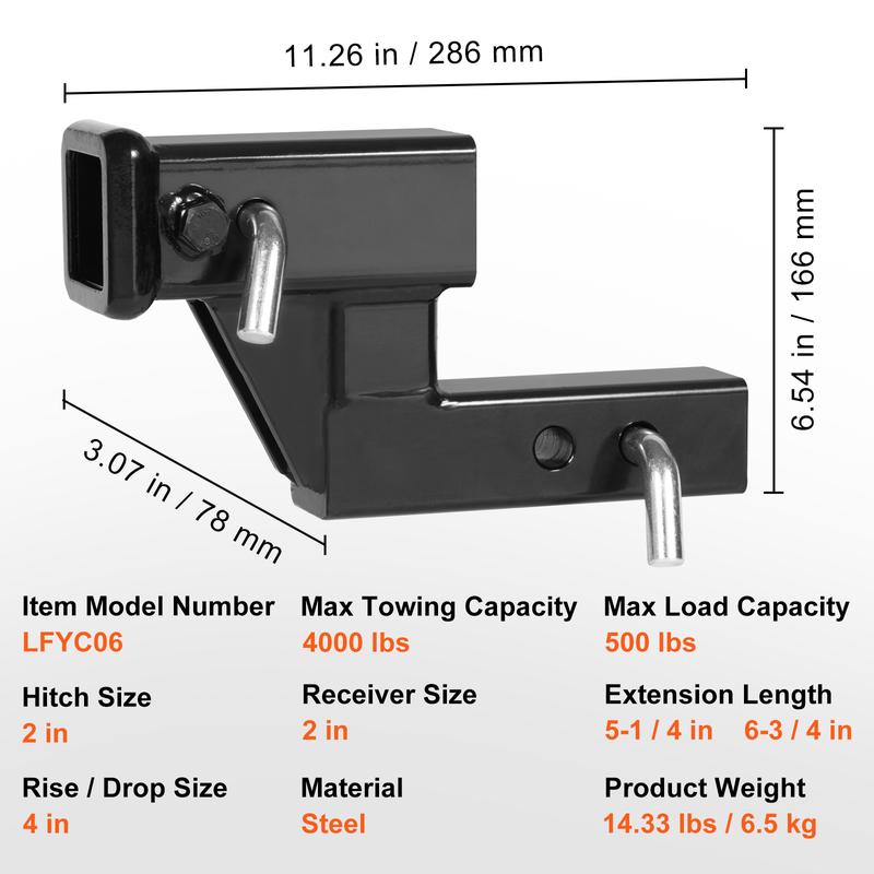 VEVOR Trailer Hitch Riser, for 2