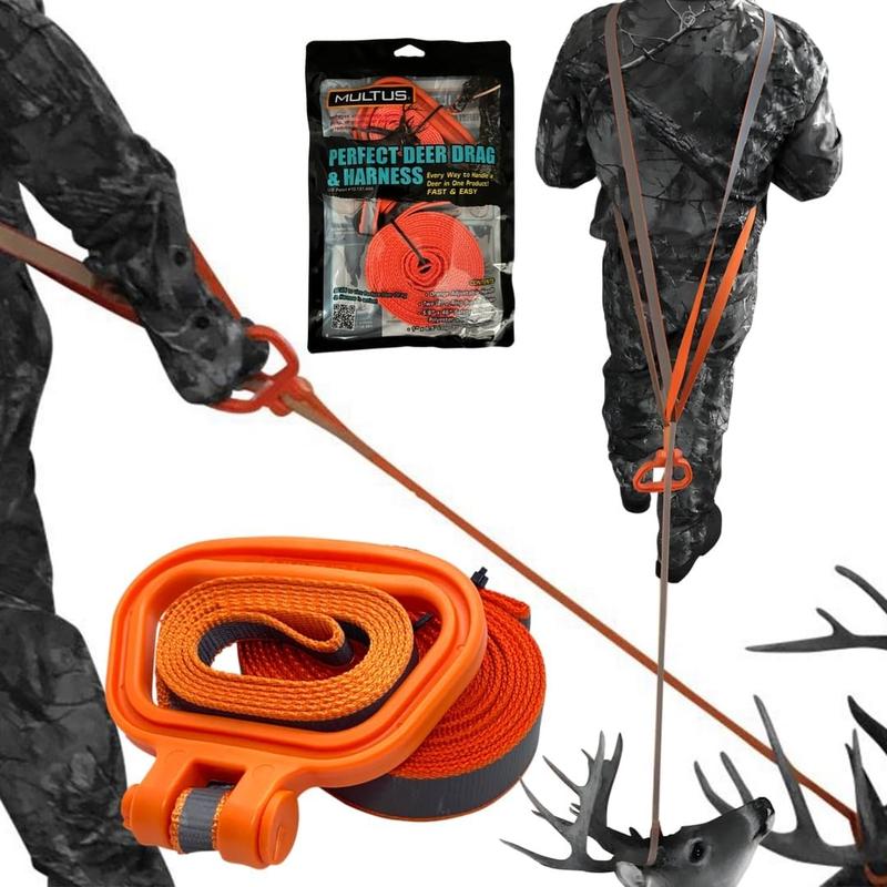 MULS: Deer Drag and Harness Hunting Gift For Men Every Way to Drag a Deer in ONE Product Fast & Easy! Hunting Gear Deer Dragging Rope