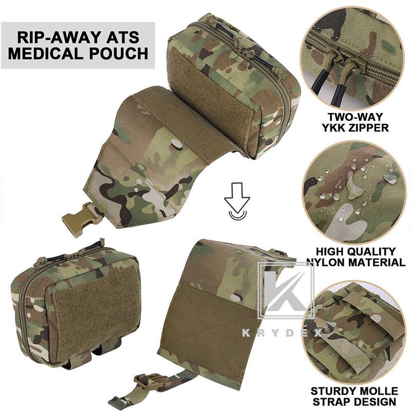 KRYDEX Rip Away IFAK Pouch Medic EMT First Aid Trauma Kit Bag BELT   MOLLE