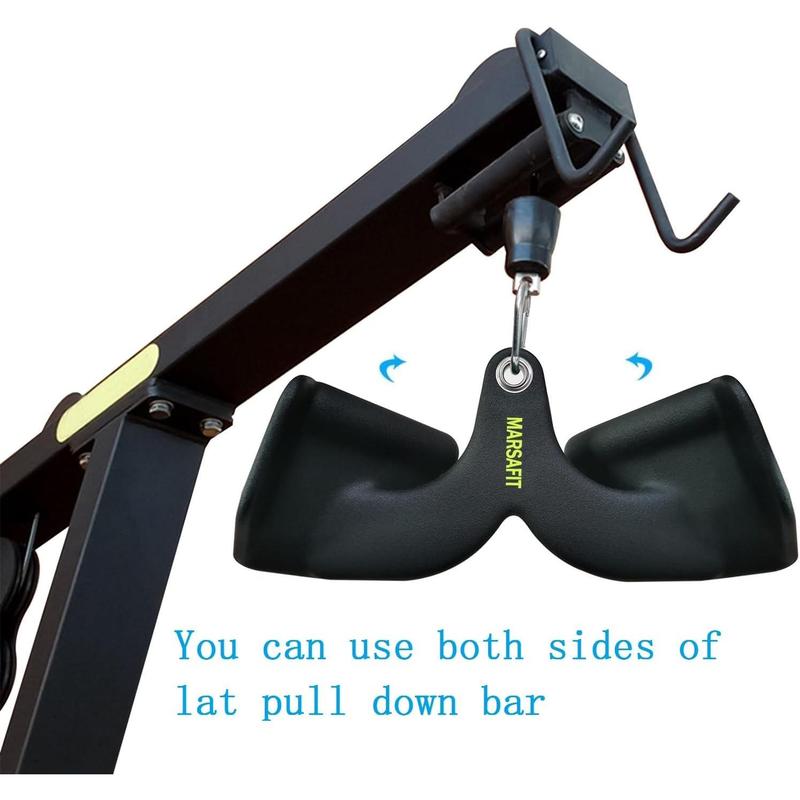 T-bar V-bar Pulley Cable Machine Attachments, Bicep Curl Tricep Lat pulldown Bar Back Strength Training Handle Grips Lat Pull Down Bar Press Down Exercises