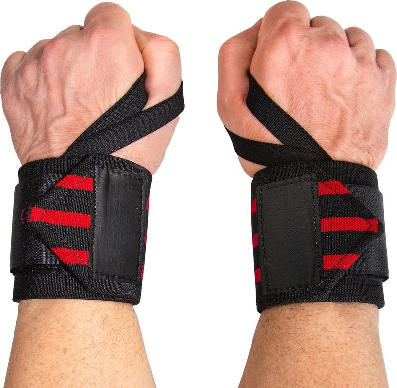 18 Wrist Wraps - Wrist Straps for Weightlifting - Lift Better, Protect Wrist  - Adjustable, Durable, Machine Washable - Wrist Brace for Weightlifting - USPA Endorsed for Men & Women