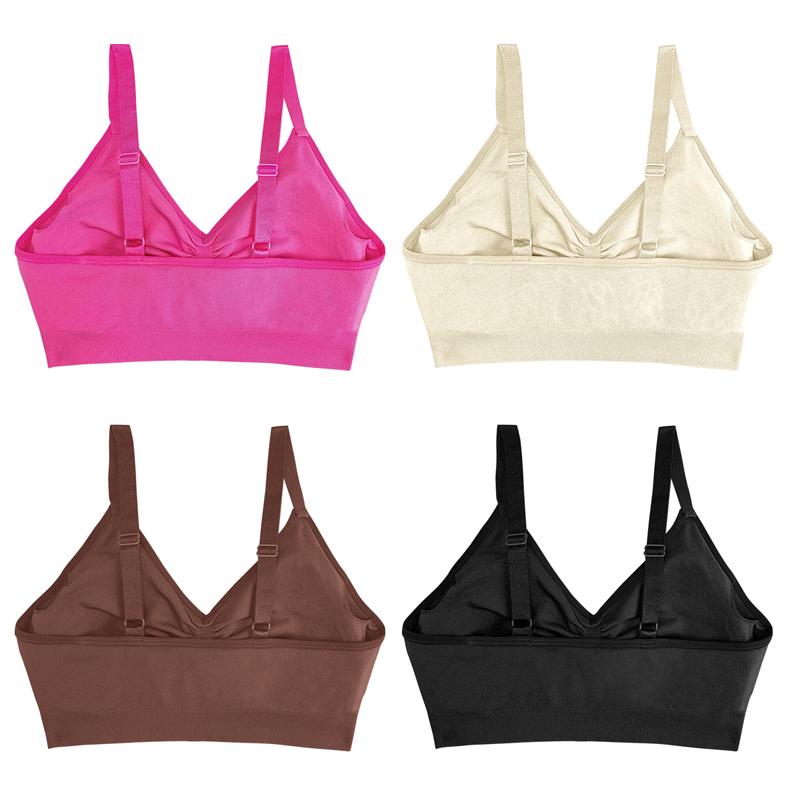 Women's Wireless Sculpt Bra Comfort Bralettes No Underwire Unlined Cami Bra Seamless Tshirt Bras Sports Bra