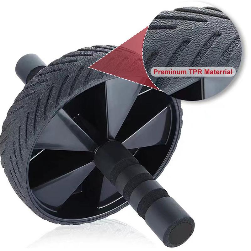 Ab Roller Wheel with Non-slip Handle, Portable Ab Workout Equipment, Home Gym Fitness Equipment, Exercise Wheel for Men & Women, Gymtok, Gym Accessories