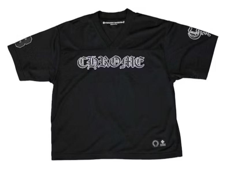 Chrome Hearts Mesh Stadium Football Jersey, Iconic Streetwear Style, Bold Sportswear Look