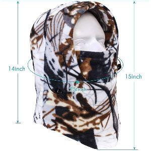 Balaclava Ski Neck Cover Face Mask Windproof Fleece Camo Hat Hood Fishin Hunting