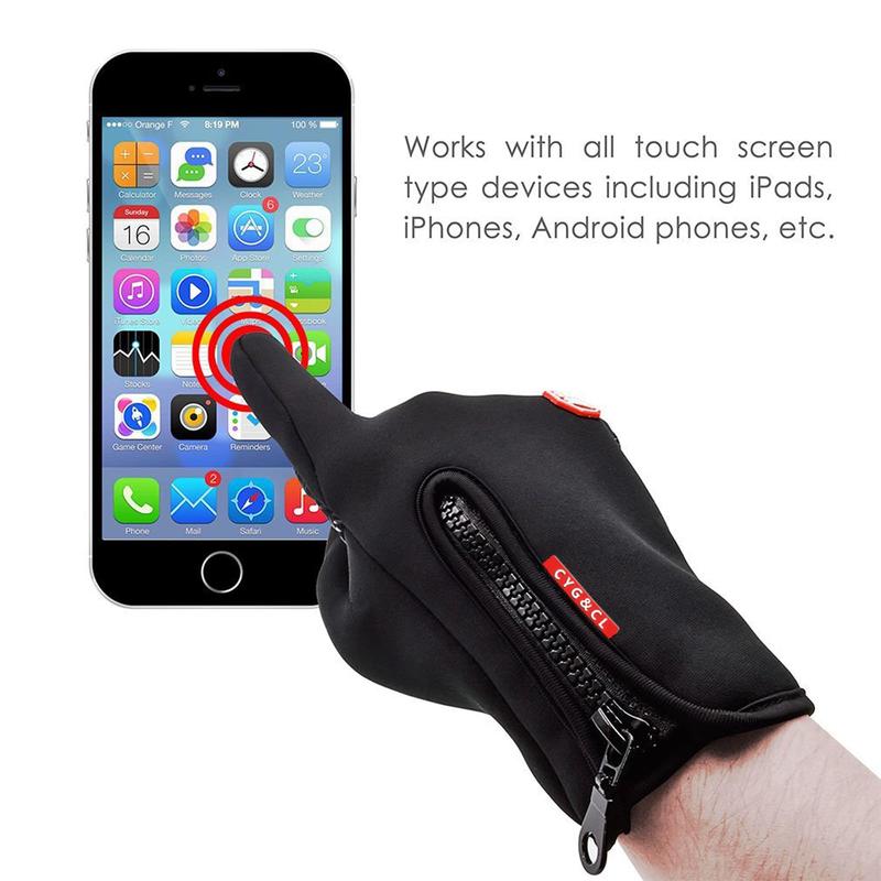 Gloves Touch Screen Windproof Gloves Warm and Adjustable Suitable for Outdoor Running, Cycling, Fishing, Skiing and Other Sports and Work Warm Gloves.