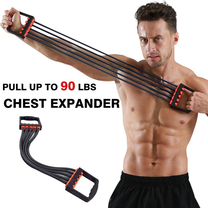 Exercises Elastic Band Chest Extender Puller Sport Adjustable Chest Expansion Resistance Band For Gym and Home Fitness Workouts Training