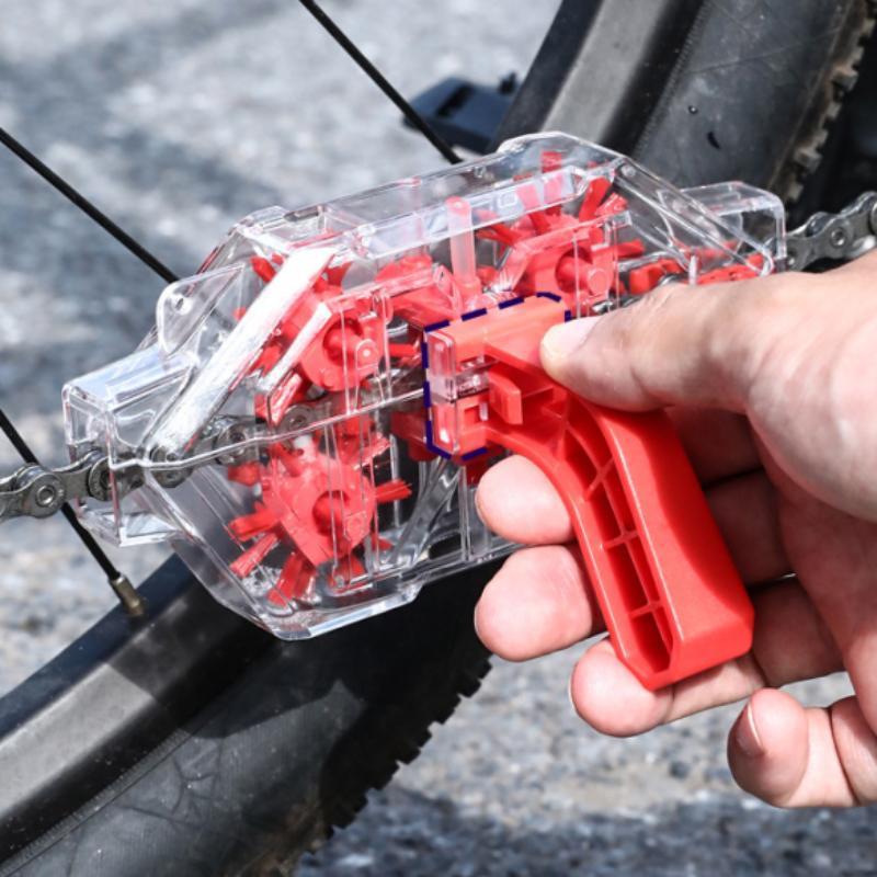 Bicycle Chain Cleaner, Transparent Bicycle Chain Cleaning Tool, Bicycle Cleaning Tool, Cycling Equipment, Outdoor Cycling Accessories