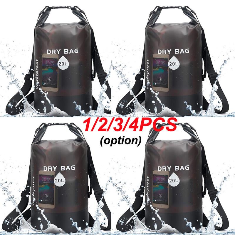 1 2 3 4pcs 20L Beach Kayak Fishing Boating Camping Swimming Waterproof Dry Bag