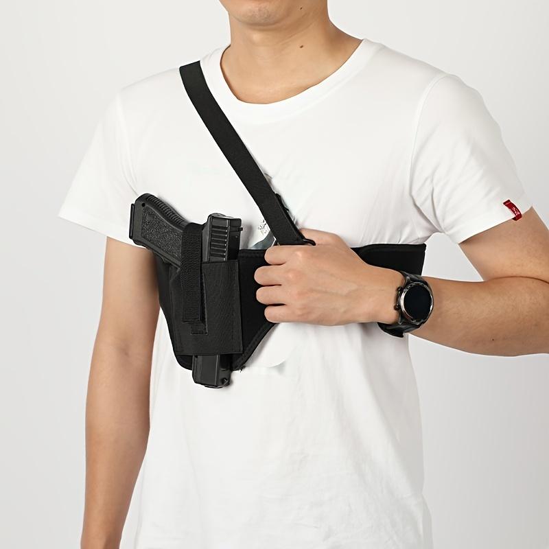 Tactical chest belt holster: shoulder hanging waist and underarm invisible holster, suitable for outdoor shooting waist bags