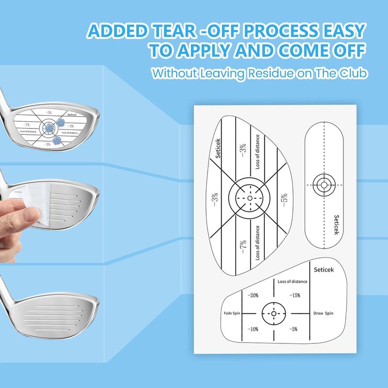 Golf Impact Tape Labels ｜Self-Teaching Sweet Spot and Consistency Analysis ｜ Improve Golf Swing Accuracy and Distance ｜Choose Between 150 Pc and 300 Pc