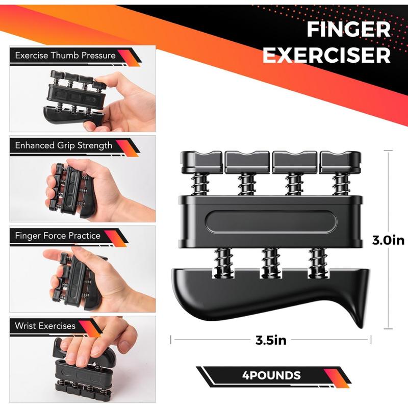 Grip Strength Trainer Kit (5 Pack) with Hand Grip Strengthener Electronic Counting, Forearm Strengthener, Finger Exerciser, Stress Relief Ball, and Forearm Workout Ring for Hand Therapy Forearm Strength Training