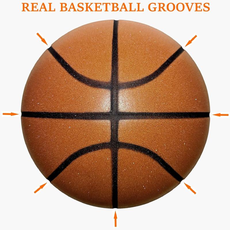 Silent Basketball Size 7 Grooved Airless Foam for Quiet Indoor Training Summer Sale