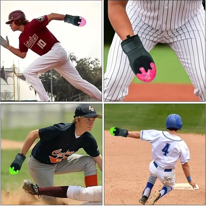 [Local warehouse shipments] 1pc ProPlayer Baseball Slide Glove, Elastic Sliding Hand Protector for Youth, Universal Left & Right Hand, PP Material, Non-Finger Exposure, Training Fielding Mitt for Baseball & Softball Flexible Baseball