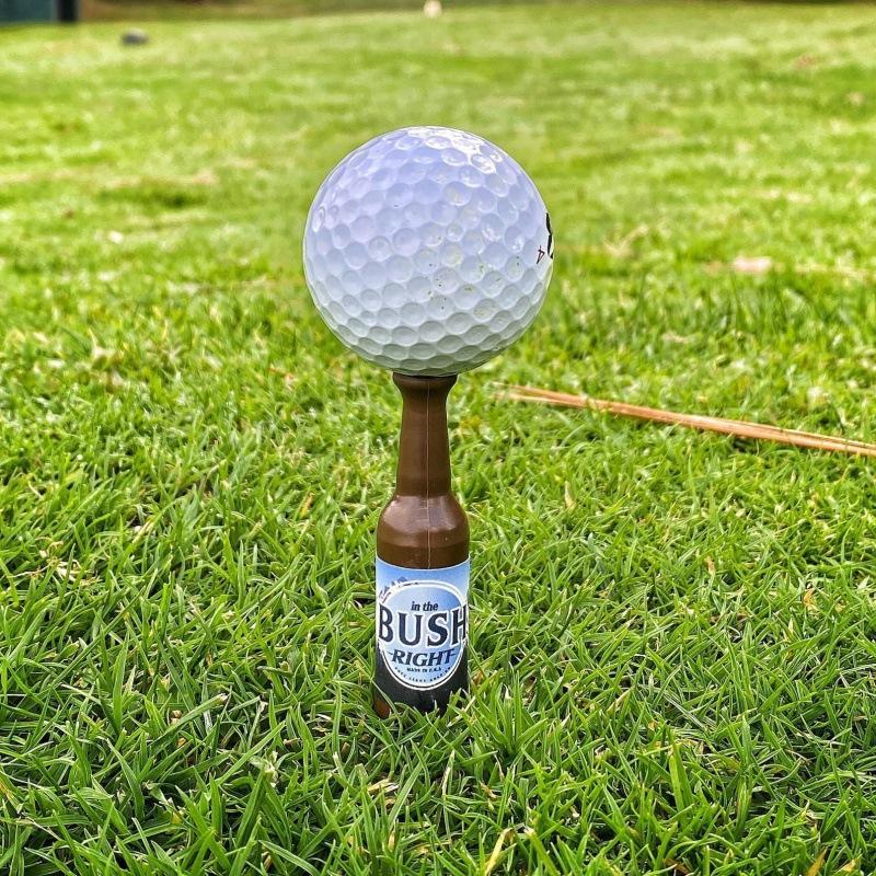 Mini Beer Bottle Shape Golf Tee, 6 Counts set Golf Tee Plastic Tee, Golf Accessories for Outdoor Sports, Golf Enthusiasts