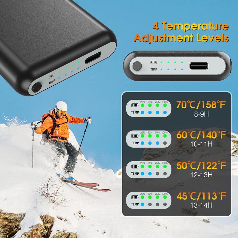 Heated Socks Electric Upgraded Version, 7500mAh Locust Battery Rechargeable Heated Warm Socks, Winter Warm Socks with 4 Heating Settings, Suitable for Winter Outdoor Sports, Best Christmas Gift