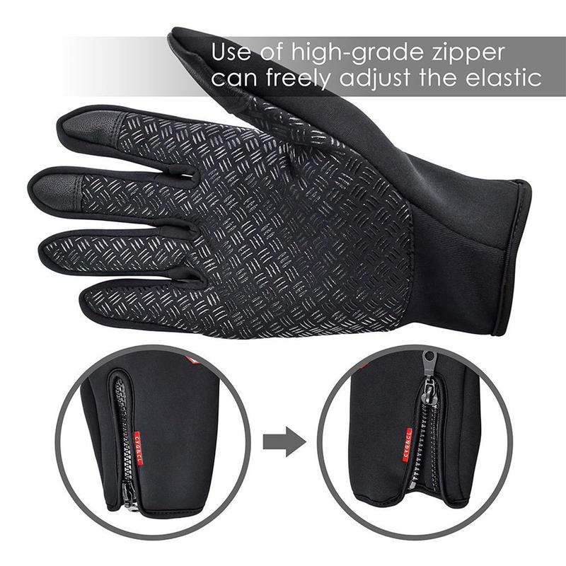 Gloves Touch Screen Windproof Gloves Warm and Adjustable Suitable for Outdoor Running, Cycling, Fishing, Skiing and Other Sports and Work Warm Gloves.