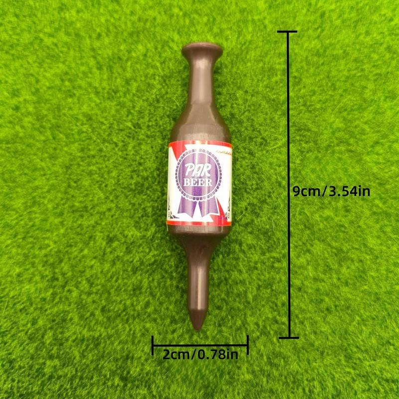 Mini Beer Bottle Shape Golf Tee, 6 Counts set Golf Tee Plastic Tee, Golf Accessories for Outdoor Sports, Golf Enthusiasts