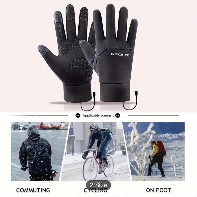 Winter Electric Heated Gloves for Skiing, Motorcycle, Running, Cycling, Hiking, Hunting