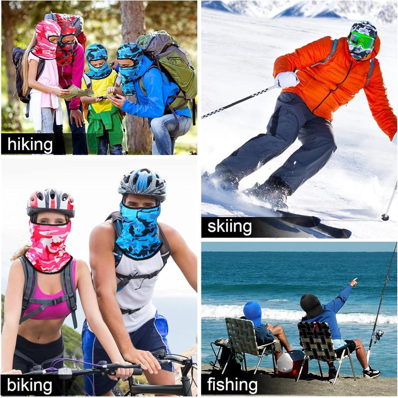 30 Pcs Balaclava Ski Face Mask Full Face Cover Mask UV Protection Cooling Neck Gaiter Summer for Men Women Winter Outdoor