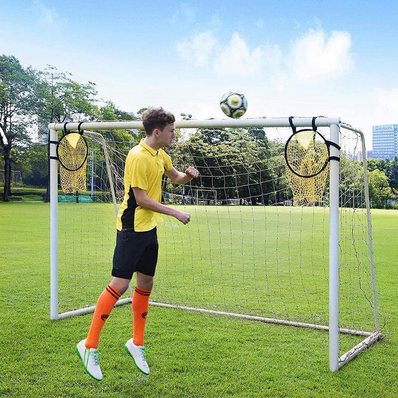 Football Target Net, Football Training Net with Adjustable Strap, Football Goal Practice Net for Home Outdoor Indoor