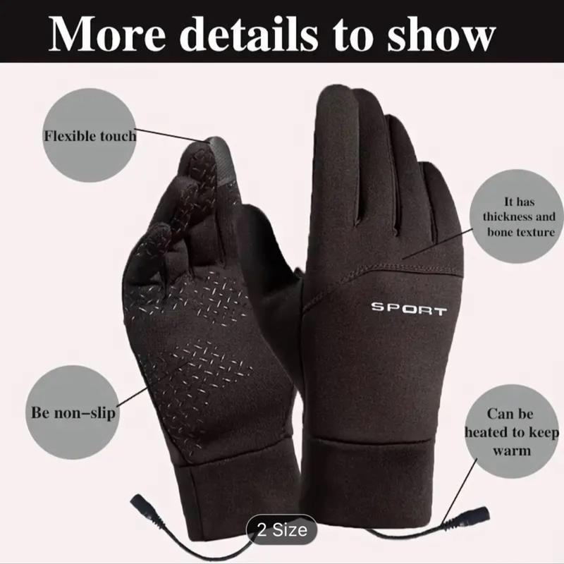 Winter Electric Heated Gloves for Skiing, Motorcycle, Running, Cycling, Hiking, Hunting