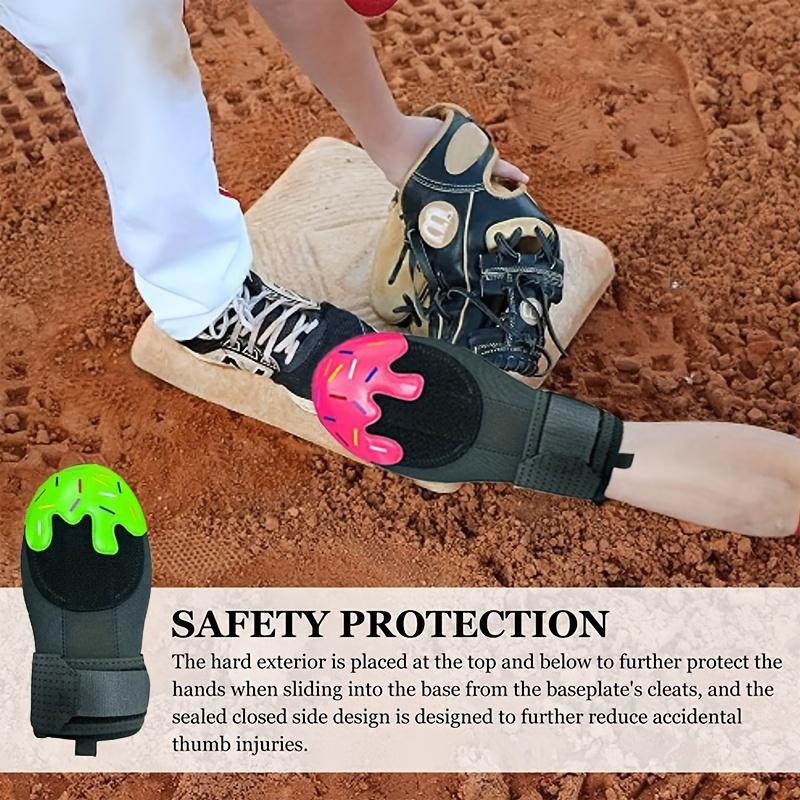 [Local warehouse shipments] 1pc ProPlayer Baseball Slide Glove, Elastic Sliding Hand Protector for Youth, Universal Left & Right Hand, PP Material, Non-Finger Exposure, Training Fielding Mitt for Baseball & Softball Flexible Baseball