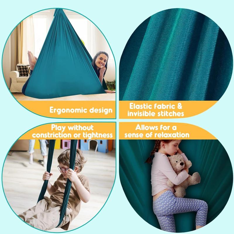 Sensory Swing  Swing Hammock Indoor Outdoor for , Hardware Included, Soft Breathable Nylon Cuddle Swing Joy Hammock for   with , , Aspergers, Sensory Integration