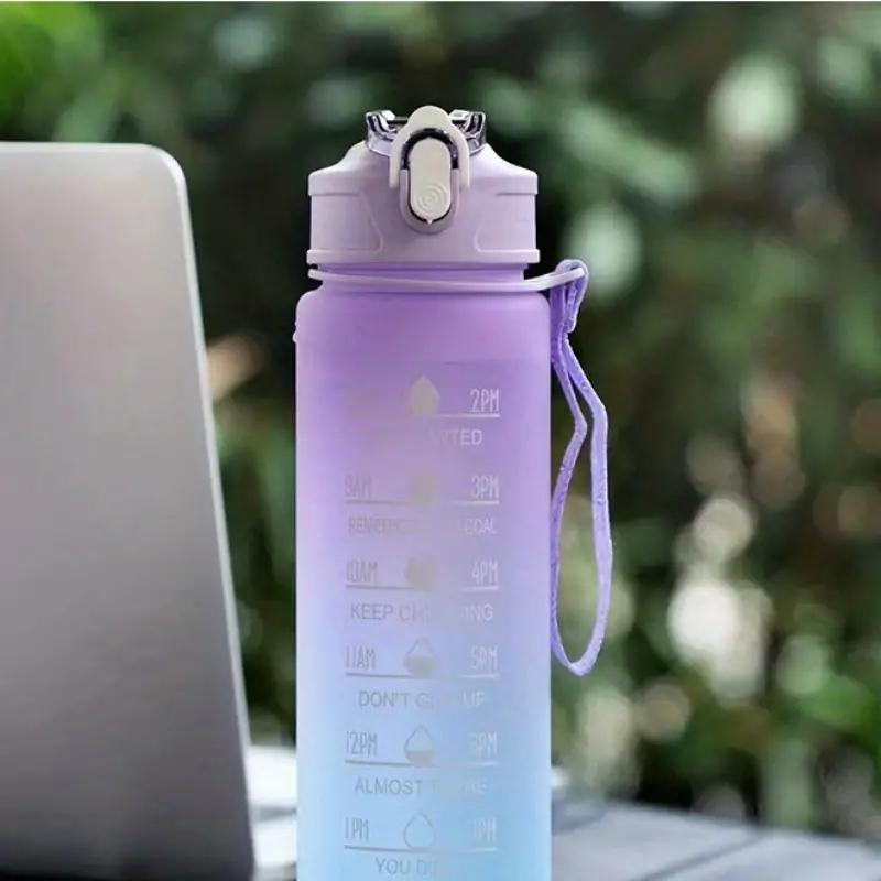 Gradient Color Water Cup Plastic Sports Cup 700ml