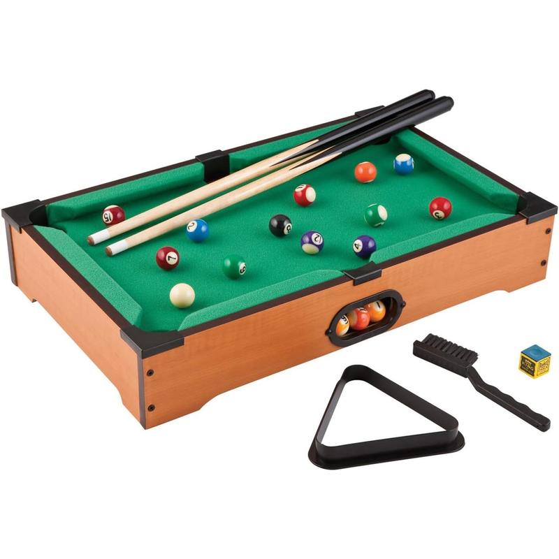 Mains 20-Inch Table Top Miniature Billiard Pool Game Set