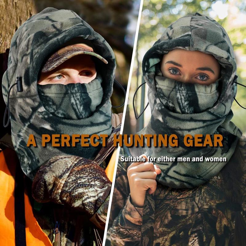 Balaclava Ski Neck Cover Face Mask Windproof Fleece Camo Hat Hood Fishin Hunting