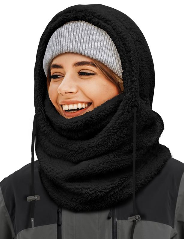 Balaclava Winter Ski Mask for Men & Women – Fleece Face Mask, Windproof Hooded Scarf, Warm Neck Cover for Cold Weather