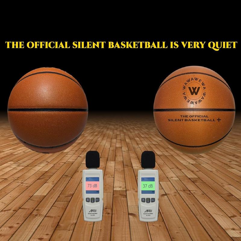 Silent Basketball Size 7 Grooved Airless Foam for Quiet Indoor Training Summer Sale