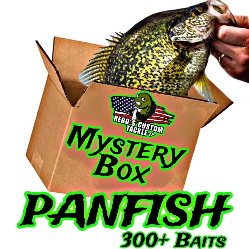 Rego's Mystery Panfish Box 300 Baits+ - Fishing Lure Set soft plastic crappie jig fishinghook