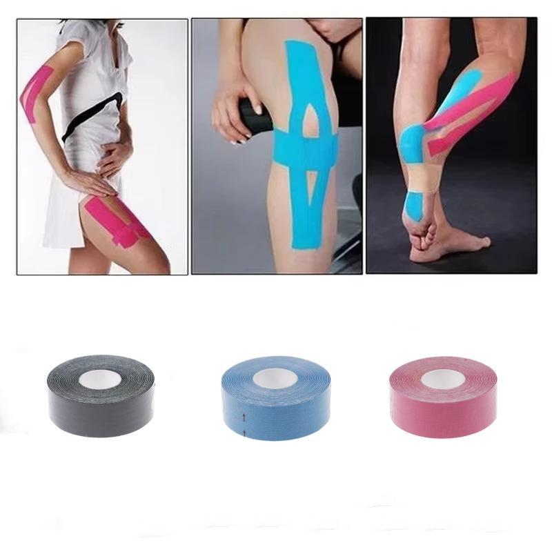 Sports Kinesiology Tape, 1 Count Athletic Recovery Self Adherent Bandage Wraps, Waterproof Sports Tapes for Muscle Discomfort Relief, Christmas Gift