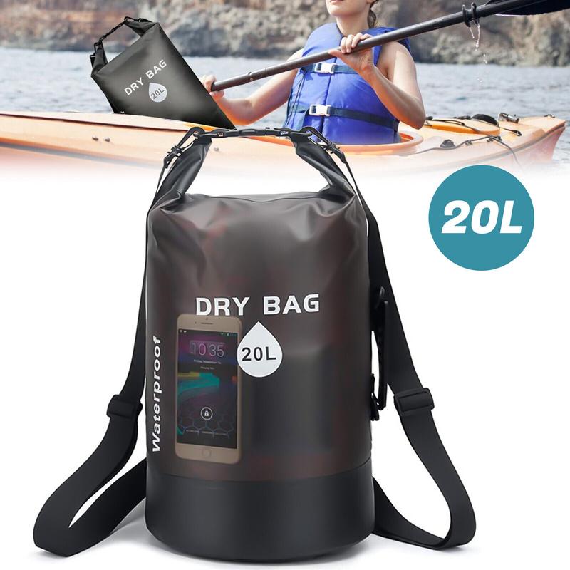 1 2 3 4pcs 20L Beach Kayak Fishing Boating Camping Swimming Waterproof Dry Bag