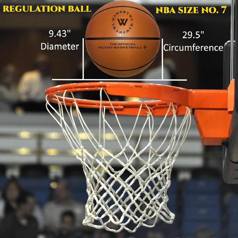 Silent Basketball Size 7 Grooved Airless Foam for Quiet Indoor Training Summer Sale