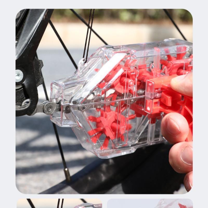 Bicycle Chain Cleaner, Transparent Bicycle Chain Cleaning Tool, Bicycle Cleaning Tool, Cycling Equipment, Outdoor Cycling Accessories