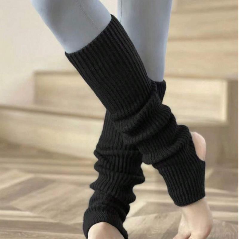 Leg Warmers for Women, Knitted Long Woman Yoga Socks Sport Leg Warmers Gym Fitness Dancing Female Girls Daily Wear Exercising Keep Warm Latin Dance