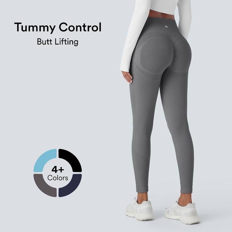 Halara Seamless Flow High Waisted Tummy Control Butt Lifting 7 8 Yoga Leggings