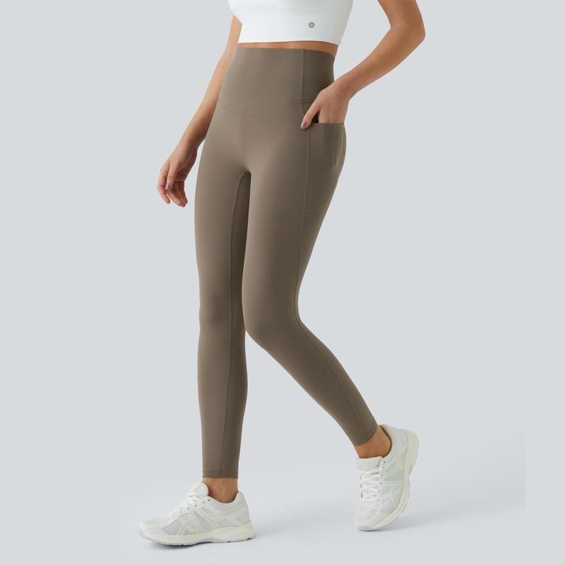 Halara SoCinched High Waisted Tummy Control Side Pocket Shaping Training UltraSculpt Leggings