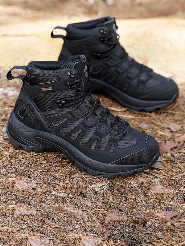 Men's Waterproof Hiking Boots, Casual Outdoor Lightweight Military Boots, Tactical Work Boots, Fashionable Shoes for Outdoor Activities