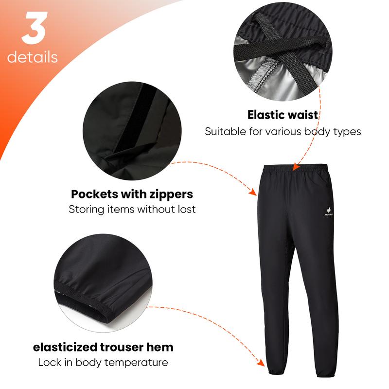 HOTSUIT Sauna Suit for Men – Sweat Suit for Boxing and Exercise, Includes Jacket and Pants